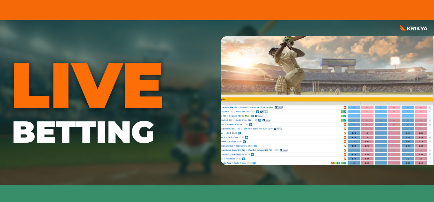 Experience Thrilling Live Cricket Betting on Krikya
